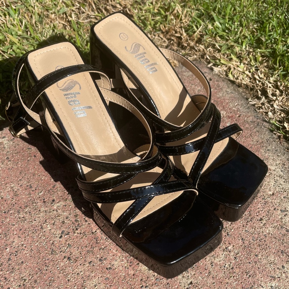 Shein Platform Strappy Sandals